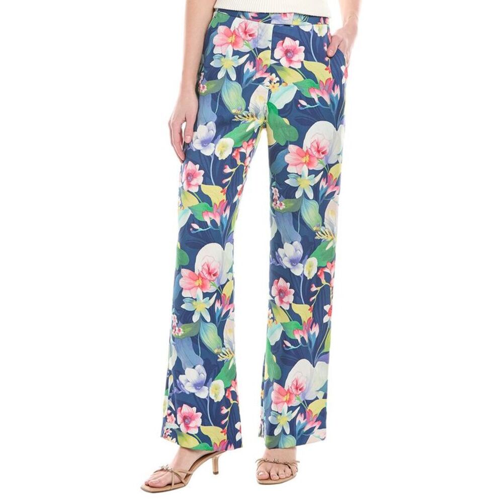 {J. McLaughlin} Floral Straight-Leg Pants